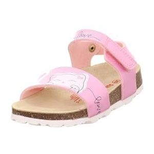 Superfit Meisjesslippers met voetbed niet van toepassing, Roze 5500, 24 EU Weit