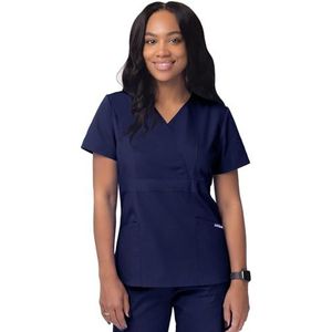 Sivvan Dames Schrobben Bespotten Wikkelen Top - S8302 - Marine - 2X