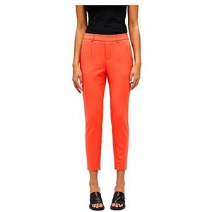 Object dames Broek Objlisa Slim Pant Noos, hot coral, 38