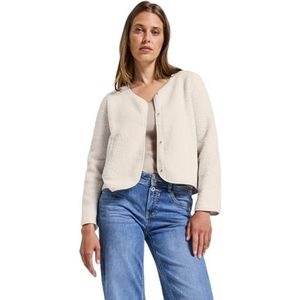 Street One Teddy jas met knoopsluiting tusk Cream 40