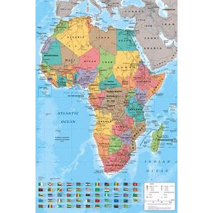 empireposter - landkaarten - Africa Map - grootte (cm), ca. 61x91,5 - Poster, NIEUW -