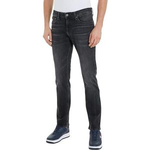 Tommy Hilfiger Slim voor heren, Denim Zwart, 33W / 32L