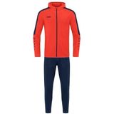 JAKO - Polyester Power - Trainingspak - Vlam/Marine - Uniseks-Kind