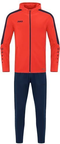 JAKO - Polyester Power - Trainingspak - Vlam/Marine - Uniseks-Kind