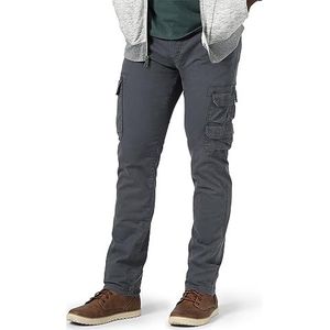 Wrangler Authentics Men's Regular Tapered Cargo, Pewter, 30W x 30L
