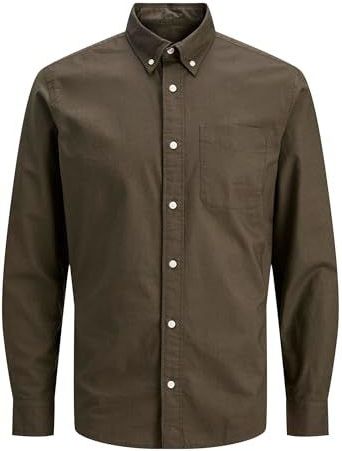 Jack & Jones Premium Overhemd 'JPRBLUBrook'  olijfgroen