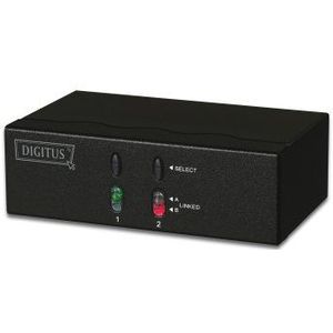 DIGITUS - DC47100 Video/Audio Matrix 2xPC 2xMonitor 2xAudio max.1920x1440 ingebouwde versterker tot 65m 155168