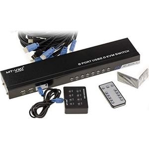 KALEA-INFORMATIQUE - KVM-switch - Ondersteunde Resolutie 4096x2160 - Voor 8 PC's - HDMI- en USB-aansluitingen - Afstandsbediening