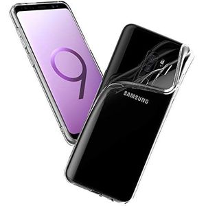 Hoes voor mobiele telefoon voor Samsung Galaxy S9, transparant, ultradun, 1,0 mm, TPU-case, beschermhoes, doorzichtig, zacht, kristalhelder, krasbestendig, aanpasbaar