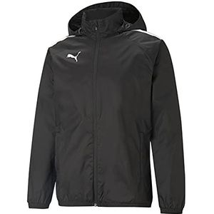 PUMA All Weather TeamLigga All-weather jas voor heren, Zwart/Zwart, XXL
