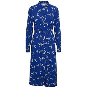 Part Two Silane Casual jurk voor dames, Mazarine Blue Boeket Print, 34