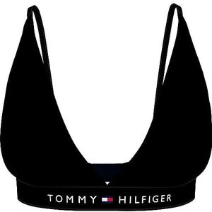 Tommy Hilfiger Vrouwen ongevoerde driehoek (Ext Maten) bh's, Zwart, XL