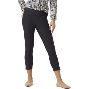 HUE Dames Enkelsplit Essential Denim Capri Kousen, Zwart, 3X