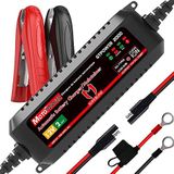 MOTOPOWER MP00207A - Acculader - 12V - 2Amp - Slimme Automatische Oplader voor Loodzuur- en Lithiumionaccu's