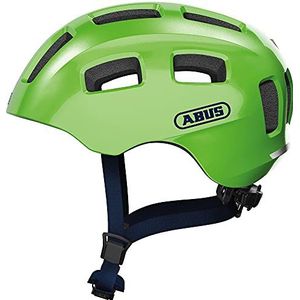 ABUS Sparkling Green S, Helm voor jongens, Unisex, Groen (Groen), S