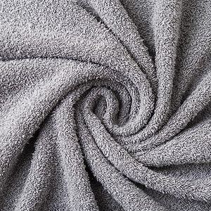 Todocama Handdoeken, 100% katoen, 550 g/m², extra zacht, 5502, zeer absorberend en sneldrogend, lichtgrijs, 100 x 150 cm, 2 stuks