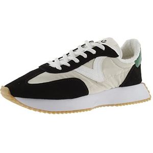 victoria Women 1134100-WOMEN Low-Top VICTORIA NYLON LOW TENNIS COSMOS & SPLIT LEATHER PIECES & JAGGED OUTSOLE GRIS 38