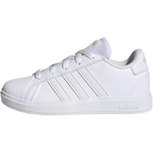 adidas sneakers Grand Court 2.0K jongens Sneaker , Ftwr White Ftwr White Grey One , 30.5 EU