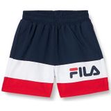 FILA - Blocked Boys - Zwembroek - Zwart - Zacht Rubber - Bedrukt Logo