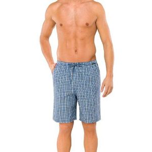 Schiesser Heren Bermuda Pyjama Bottoms, Blauw - Blau (Blau), M (Merkmaat Fabrikant maat 50)