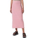 PIECES - PCKARLEE - Rok - Bruin - 3/4 Lengte - Gestreept