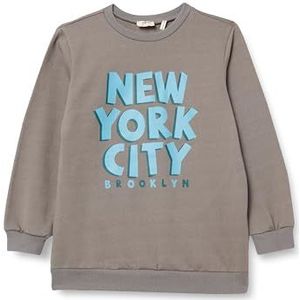 Koton Boys's Long Sleeve Crew Neck City Thema Soft Interieur Sweatshirt, antraciet (929), 5-6 jaar