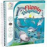 SmartGames Flippin' Dolphins - Magnetisch Reisspel met 48 Uitdagingen voor Kinderen - Leeftijd 7+ - Compact en Ideaal voor Onderweg