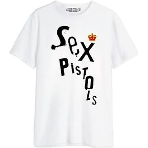 cotton division T-shirt voor heren, Wit, XS