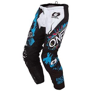O'NEAL | Broek | Enduro Motocross | uitzonderlijke bewegingsvrijheid, Volledig gevoerd, beschermende rubberen vulling voor extra bescherming | Broek Element Villain | Volwassen | Wit | Maat 40