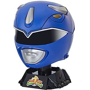 Power Rangers Lightning Collection, Mighty Morphin hoogwaardige Blauwe Ranger-helm om te verzamelen op ware grootte, om uit te stallen of voor rollenspel en cosplay