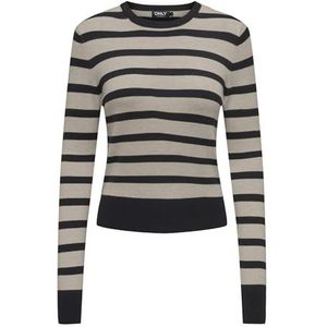 Onlvenice Life Ls Oneck Pullover Nca KNT, wit (whitecap gray), M