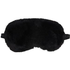 Draeger slaapmasker slaapmasker zwart ultra zacht gewicht kunstbont