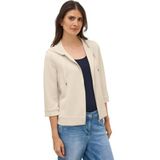 Cecil - Zacht Jack met Capuchon - Beige - Dames