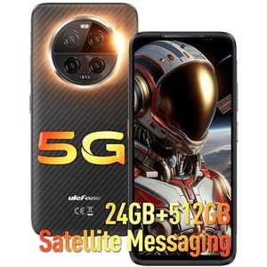 Ulefone - Armor 24 - Smartphone - Zwart - 256 GB - 12 GB RAM - Dubbele SIM