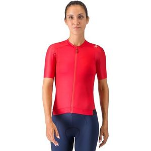 CASTELLI Dames Espresso W Jersey Technisch, Hibiscus/Donkergrijs, XL, Hibiscus/Donkergrijs, XL