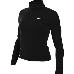 Nike Dames Top W Nk Swift Elemnt Tf Ttlnk, zwart/reflecterend zilver, FB5306-010, XL