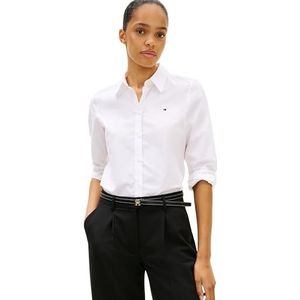 Blouse - Effen - Katoen - Lange Mouw - Normale Pasvorm