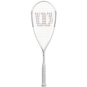 Wilson Squash-racket, Tempest Lite, WR006510H0, unisex, hoofdlastige balans, wit/zilver