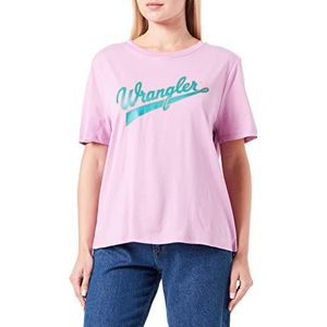Wrangler Regular Tee T-shirt voor dames, Smokey Grape, S