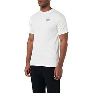 Vans Mini Script-T-shirt voor heren, wit, XS