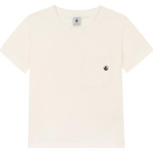 Petit Bateau T-shirt voor jongens, Marshmallow wit, 8 Jaren
