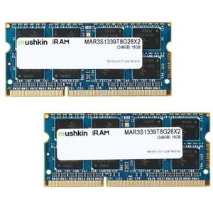 Mushkin Verbeterde 16GB (2 x 8GB) iRam DDR3 PC3-10600 1333MHz geheugen voor Apple Model MAR3S1339T8G28X2