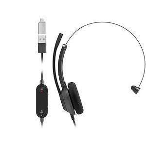 Cisco - Headset 321Q - Bekabelde On-Ear Hoofdtelefoon - Carbon Black