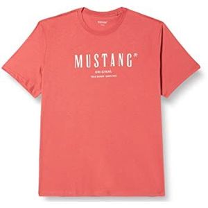 MUSTANG Heren Style Alex C Print T-shirt, Dusty Cedar 8268, 5XL, dusty cedar 8268, 5XL