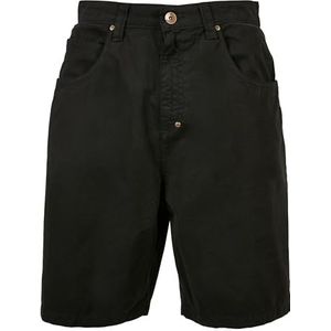 Southpole Heren keperstof chino shorts, zwart, 32