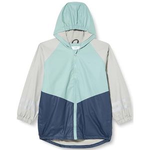 Playshoes Unisex Kid's Fleece Voering Regenjas Regenjas Regenkleding, Groen Grijs, 86