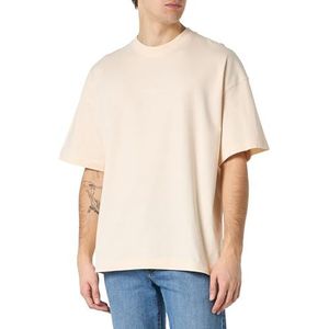 JACK & JONES JORSANTORINI Tee SS Crew Neck, Botercrème., S