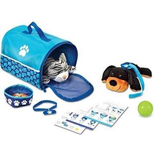 Melissa & Doug Tote & Tour Pet Travel Play Set, Pretend Play, Play Set, 3+, Gift for Boy or Girl