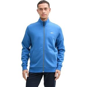 TOM TAILOR Sweatjack voor heren met opstaande kraag, 11356 - saffierblauw, XXL