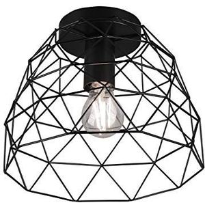 Reality Leuchten Plafondlamp Haval R60711032, metaal zwart, excl. 1x E27